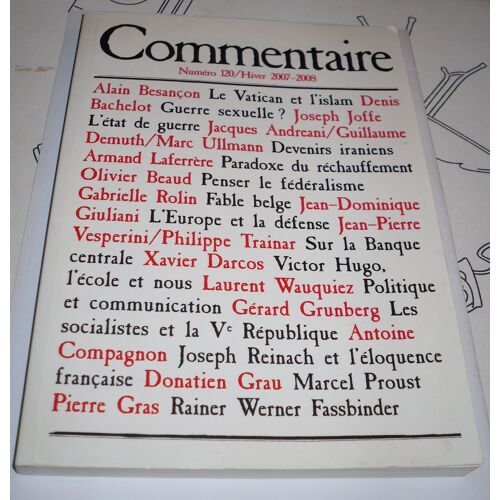 Commentaires N° 120 Hiner 2007-2008