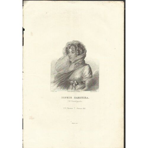 Sophie Zamoyska ( Comtesse) Varsovie 1779- Florence 1837