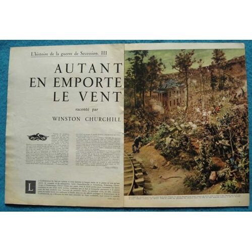 Paris Match N°502, Coupure De Presse: Autant Emporte Le Vent Par Winston Churchill