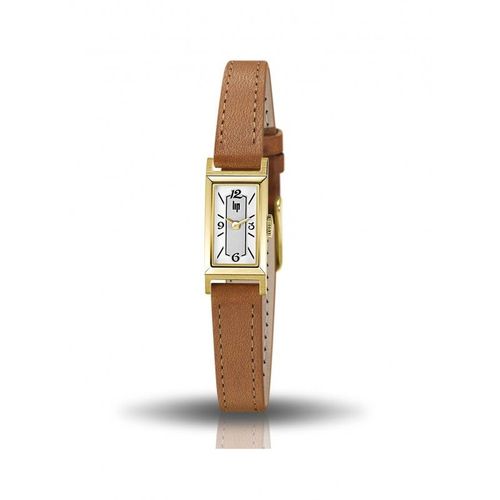 Lip Churchill T13 Montre Femme Acier Doré Cuir Marron 671205