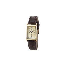 Lip Churchill T18 Montre Unisexe Rectangulaire Doré Cuir Marron 671006