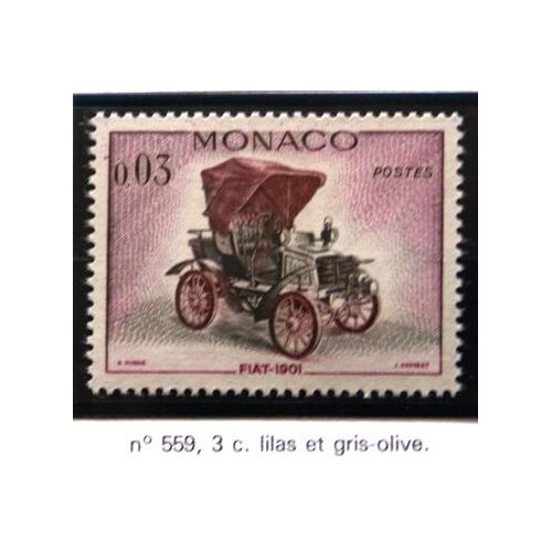 Timbre Monaco Neuf N 559 3c Fiat