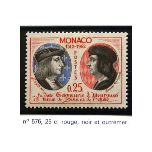 Timbre Monaco Neuf N 576 25c