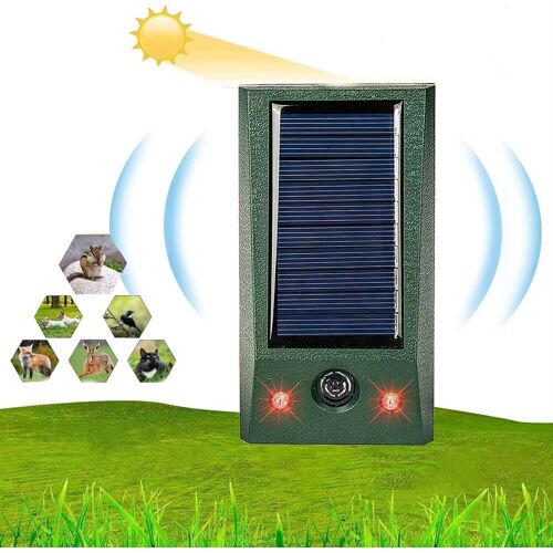 1Pc Répulsif Chat Ultrason,Repulsif Chien,Charge Solaire,Chargement USB, Animaux répulsif ultrasons Etanche,pour Jardins,Champs