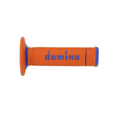 Domino - Poignées Guidon Cross Xtrem Orange Bleu