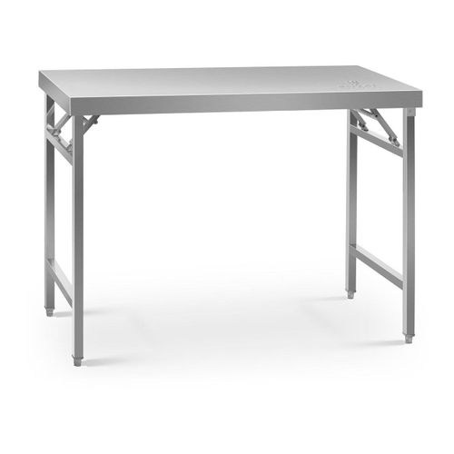 Table De Travail Pliante Acier Inoxydable 60 X 120 Cm Capacité De 210 Kg Helloshop26 14_0003708