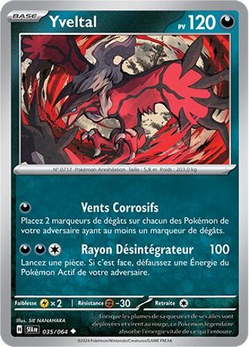 Carte Pokémon - Yveltal - 035/064 - Fable Nébuleuse