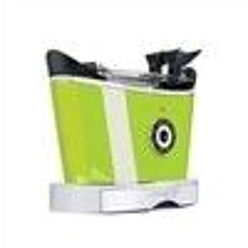 Bugatti, Volo, Grille-Pain Électrique, 4 Fonctions, 6 Niveaux De Grillage, Design Innovant, Corps En Acier Inoxydable, Puissance 930 W (Vert)