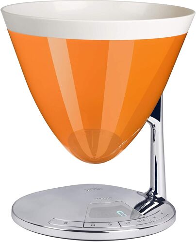 Bugatti, Uma, Balance De Cuisine Numérique Avec Minuteur, Affichage Électronique, Bol De Pesée Amovible, Capacité Maximale 3 Kg, Design Élégant, Couleur Orange