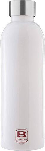 Bugatti B Bottles Twin Bouteille Isotherme 800 Ml White Garde Les Liquides Chauds Pendant 12h Froid Pendant 24h La Glace Pendant 36h Bouteille Acier Inoxydable 18/10 Écologique