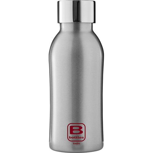 Bugatti B Bottles Twin Bouteille Isotherme 350 Ml Silver Garde Les Liquides Chauds Pendant 12h Froid Pendant 24h La Glace Pendant 36h Bouteille Acier Inoxydable 18/10 Écologique