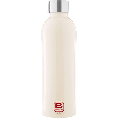 Bugatti B Bottles Twin Bouteille Isotherme 500 Ml Cream Garde Les Liquides Chauds Pendant 12h Froid Pendant 24h La Glace Pendant 36h Bouteille Acier Inoxydable 18/10 Écologique