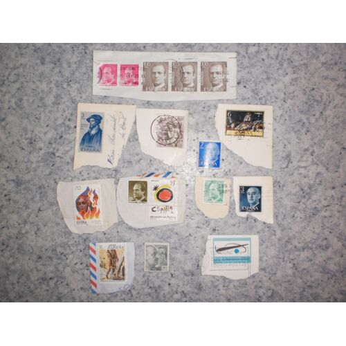 Lot De 14 Timbres D'espagne