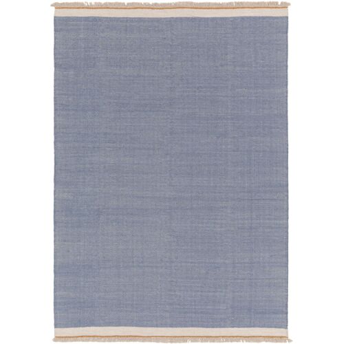 Tapis De Laine Karla Bleu 120x170 Cm - Tapis Nature