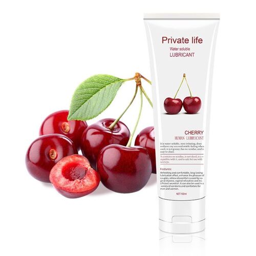 Lubrifiant Sexuel À Base D'eau, 100ml, Parfum Citron/Fraise/Cerise, Huile De Sexe, Gel Vaginal Et Anal, Produit Sexuel Oral Pour Adultes