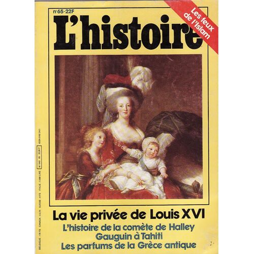 L'histoire  N° 65 : Les Feux De L'islam / La Vie Privée De Louis Xvi / Gauguin / La Comète De Halley