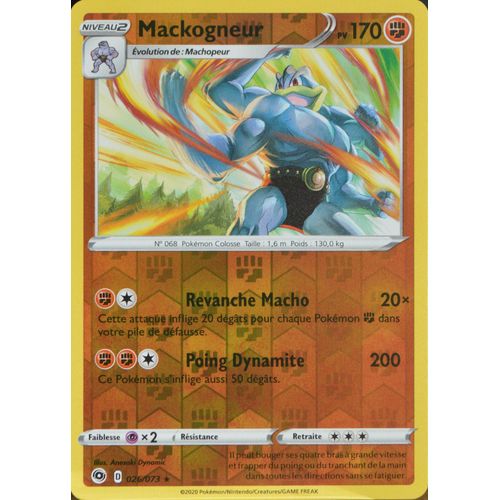 Carte Pokémon 026/073 Mackogneur ?H - Reverse Eb3.5 La Voie Du Maître Neuf Fr