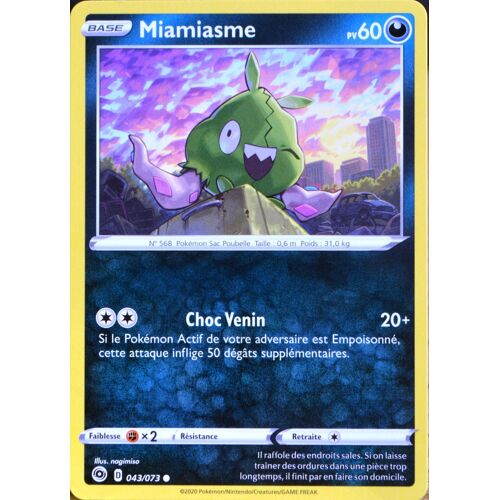 Carte Pokémon 043/073 Miamiasme ? Eb3.5 La Voie Du Maître Neuf Fr