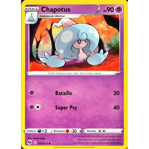 Carte Pokémon 019/073 Chapotus ? Eb3.5 La Voie Du Maître Neuf Fr