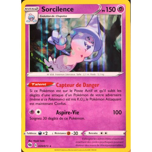 Carte Pokémon 020/073 Sorcilence ?H Eb3.5 La Voie Du Maître Neuf Fr