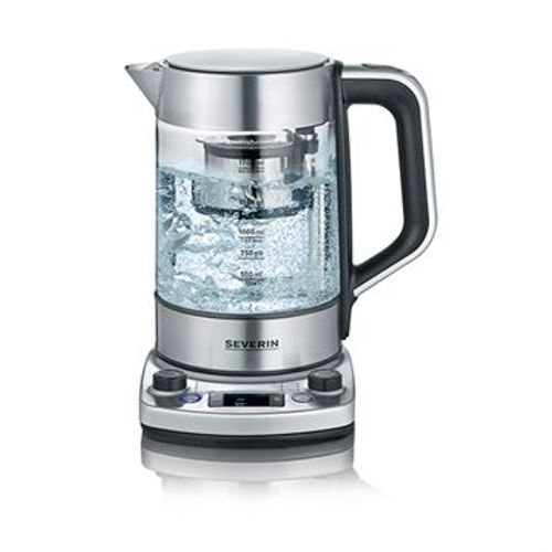 Severin Professional Wk 3422 - Infuseur À Thé/Bouilloire - 1.7 Litres - 3 Kwatt - Glass/Brushed Stainless Steel/Black