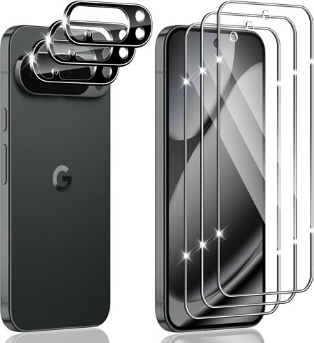 3 Pièces Verre Trempé Pour Google Pixel 10 Pro Xl Avec 3 Pièces Caméra Arrière Protection Accessoire, 9H Dureté, Avec Outil D'Alignement Facile, Anti-Rayures, Sans Bulles Protectio[PPJ01436]
