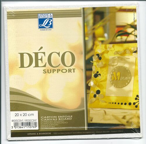 Carton Entoile 20 X 20 Cm  Iridescent