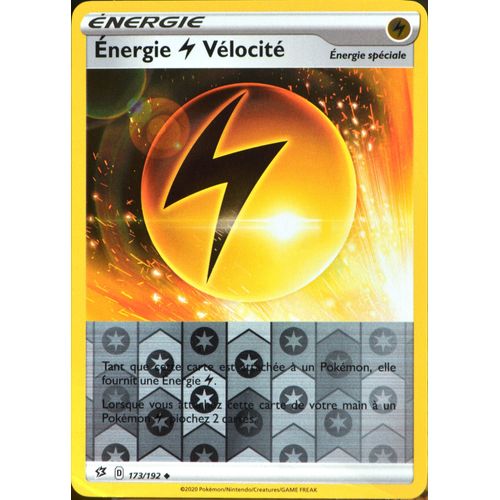 Carte Pokémon 173/192 Énergie Vélocité - Reverse Eb02 - Epée Et Bouclier - Clash Des Rebelles Neuf Fr