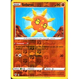 Carte Pokémon 92/189 Solaroc - Reverse Eb03 - Epée Et Bouclier - Ténèbres Embrasées Neuf Fr