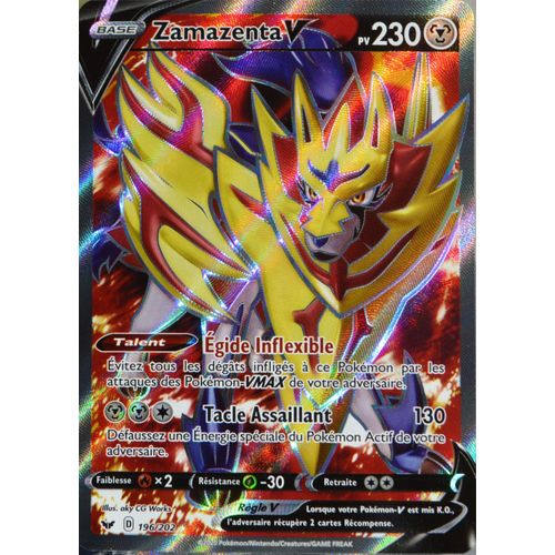 Carte Pokémon 196/202 Zamazenta V Série Eb01 - Epée Et Bouclier 1 Neuf Fr