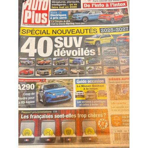 Magazine Auto Plus 1889 Novembre 2024