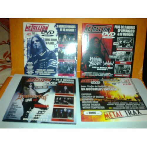 Lot De 4 Dvd Metal Divers