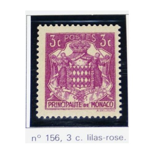 Timbre Monaco Neuf N 156 3c Armoirie