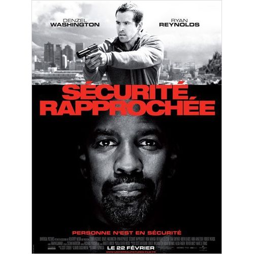 Sécurité Rapprochée (Safe House) - Véritable Affiche De Cinéma - Format 40x60 - De Daniel Espinosa Avec Denzel Washington, Ryan Reynolds, Vera Farmiga, Brendan Gleeson, Sam Shepard - 2012