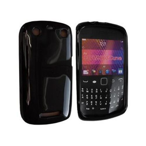 Housse Softygel Noire Glossy Pour Blackberry Curve 9360 / 9370