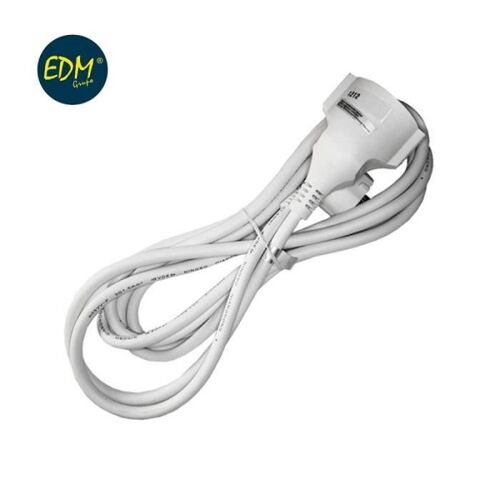 Rallonge Flexible 3x1,5 T / Tl 1m Edm Blanc