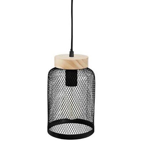 Lampe Suspension En Métal "Sofia" 24cm Noir