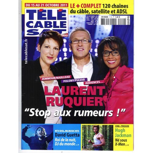 Télé Cable Sat N°1119: Ruquier/ Guetta/ Jackman/ Wenger-Deschamps/ Emilie Jolie/ Brassens-Rideau
