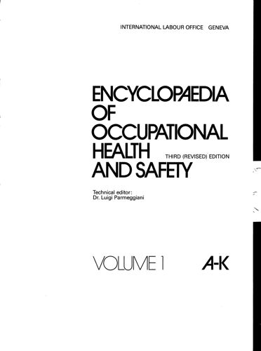 Encyclodaedia Of Occupational Health And Safety