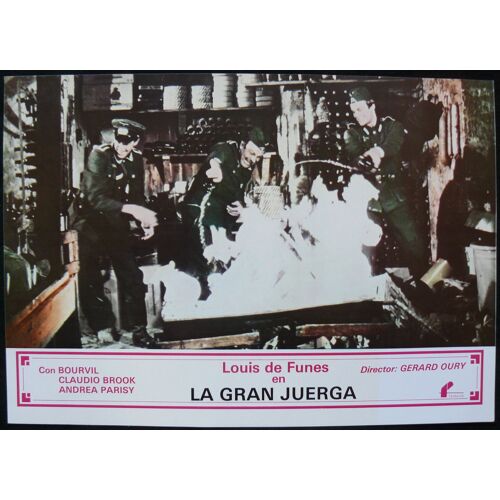 La Grande Vadrouille - Gerard Oury - 1966 - 1 Photo D'exploitation De Cinéma Espagnole * Petite Affiche De 34*24 Cm - Lobby Card * Bourvil ; Louis De Funes ; Terry Thomas, Marie Dubois * Film Comique