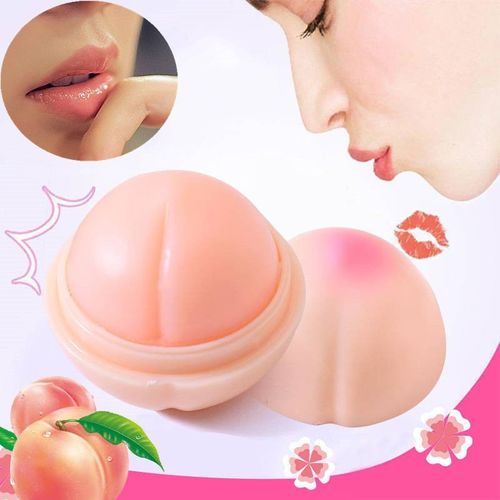 Baume À Lèvres Hydratant Doux Et Mignon En Forme De Pêche Nouveau Maquillage Nutritif Longue Tenue En Bâton Soin Couleur Pour Les Lèvres 