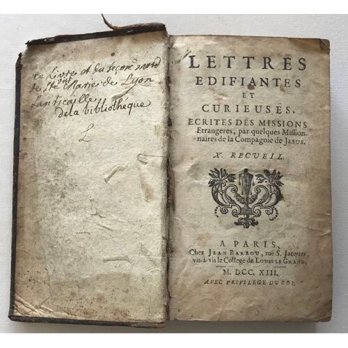 Lettres Edifiantes Et Curieuses - X - 1713