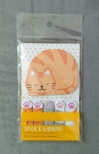 Post It Chat Et Pattes De Chat. Memo Et Stick. Notes Adhésives. Animal Writing Marker