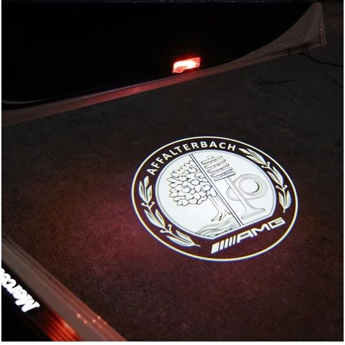 Emblème De Porte De Voiture Led,Lampe De Bienvenue,Budgétaire Laser Sans Fil Pour Mercedes Benz B,C,E,S,Classe A,C200l,Glc,Glk,Cla,2 Pièces - Type Style 3