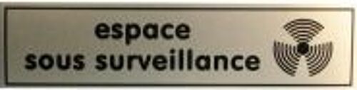 Etiquette signalisation affichage panneau sticker espace video surveillance autocollant signaletique