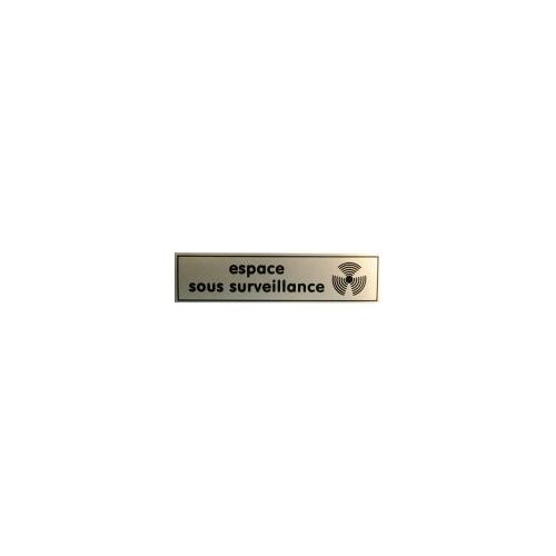 Etiquette signalisation affichage panneau sticker espace video surveillance autocollant signaletique