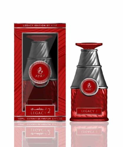 Eau De Parfum Legacy 2 De Ayat Perfumes – 100ml – Femme - Rose Turque, Jasmin, Mimosa, Ylang-Ylang, Bergamote, Fleur D’Oranger 