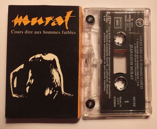 K7 Audio 2 Titres Jean Louis Murat Cours Dire Aux Hommes Faibles / Cassette Single De 1992 Virgin France 55133 Pm 466 ( + 1 Titre Inédit " Qu'est Ce Que Tu Voulais " ) - Made In France