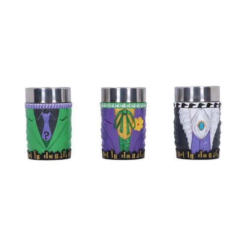 Dc Comics Pack 3 Verres À Shot Batman Super-Villains
