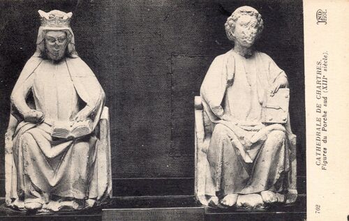 Carte Postale De Chartres (Eure Et Loir) La Cathédrale : Figures Du Porche Sud (Réf.702)